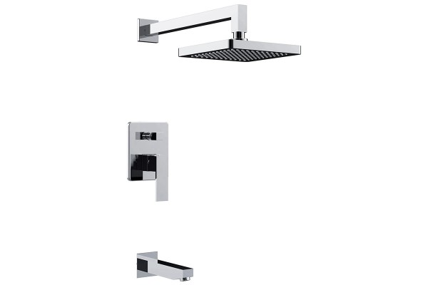 Wall-mounted bath mixer