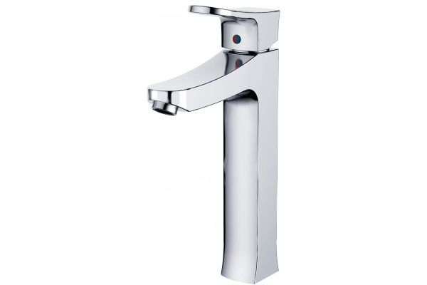Single lever high basin mixer
