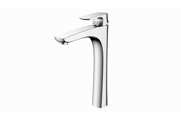 Single lever high basin mixer